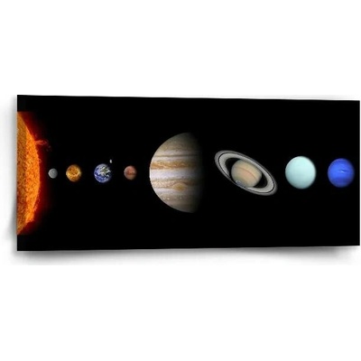 Sablio Obraz Planety a slunce - 110x50 cm