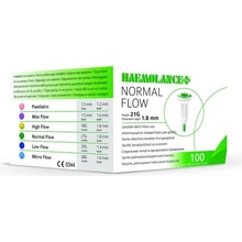 Lanceta Haemolance Plus varianta: zelená 21G, 1,8 mm, 100 ks