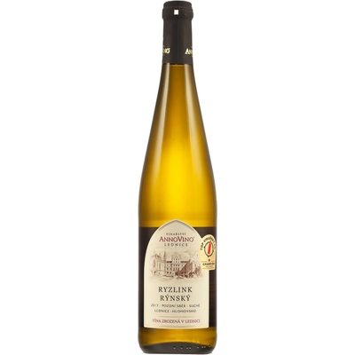 Vinařství AnnoVino Lednice Ryzlink rýnský 2017 pozdní sběr suché 11,5% 0,75 l (holá láhev)