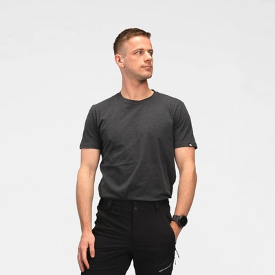 Northfinder pánske tričko z organickej bavlny Saladovec darkgrey