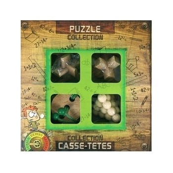 Sada 4 hlavolamů dřevo junior