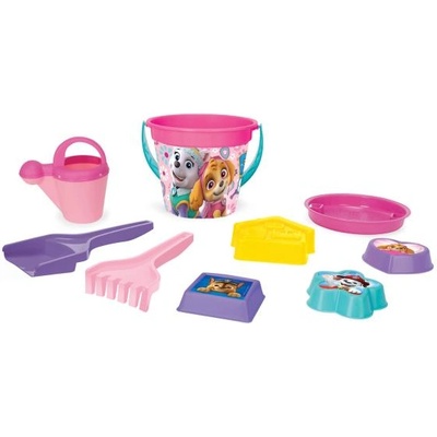 Wader Комплект за пясък 9 бр. - Paw Patrol - розова