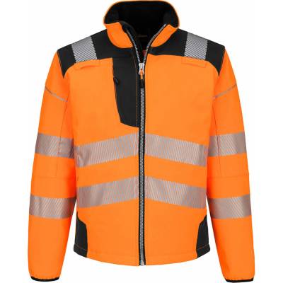 Portwest T402 bunda PW3 Hi Vis Softshell oranžová oranžová čierna