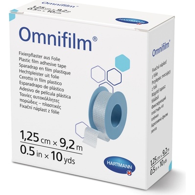 OMNIFILM Náplast porézní 1.25 cm x 9.2 m / 1 ks