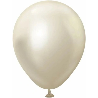 Kalisan Balloons Balonky chromové bílé zlato, Mirror White Gold 13 cm 5"