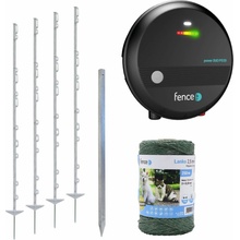 fencee Sada pro elektrický ohradník pro velké psy, koně a poníky, skot - DUO zdroj - lanko 250 m