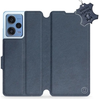 Pouzdro Mobiwear kožené flip Xiaomi Redmi Note 12 Pro 5G - Modré