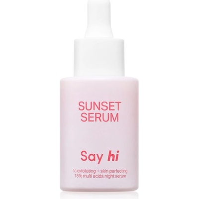 Say Hi Sunset AHA exfoliační sérum s revitalizačním účinkem 30 ml