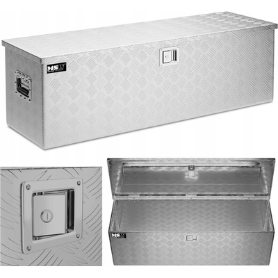 MSW Hliníkový kufr na nářadí rýhovaný plech 124 x 38 x 38 cm 150 l MSW-ATB-1230