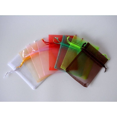 Dárkový pytlík organza 9 x 11 cm SVĚTLE MODRÝ