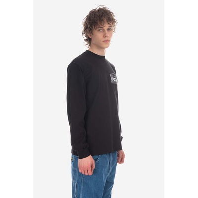 Aries Памучна блуза с дълги ръкави Aries Temple LS Tee AR66600 BURGUNDY (AR66600)