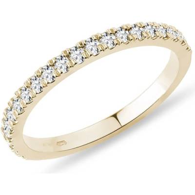 Klenota Snubní diamantový prsten ze žlutého zlata k0159023