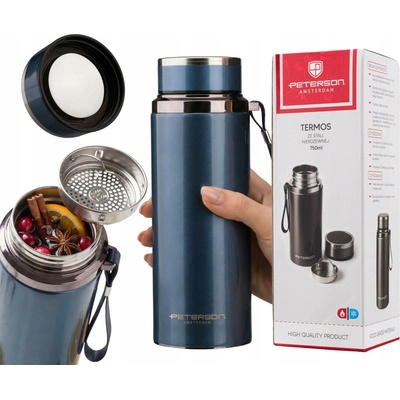 Peterson termoska nerezová ocel 750 ml modrá