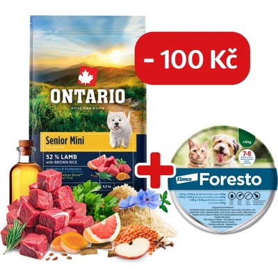 Ontario Senior Mini Lamb & Brown Rice 6,5 kg