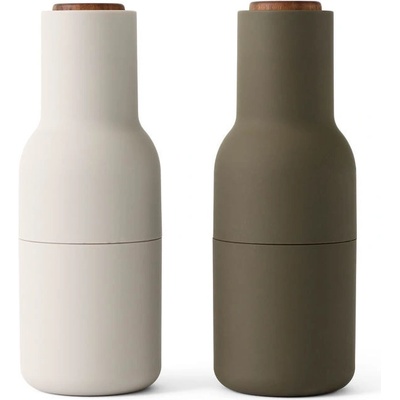Audo Copenhagen Bottle Hunting Green Beige Walnut Lid 2 ks