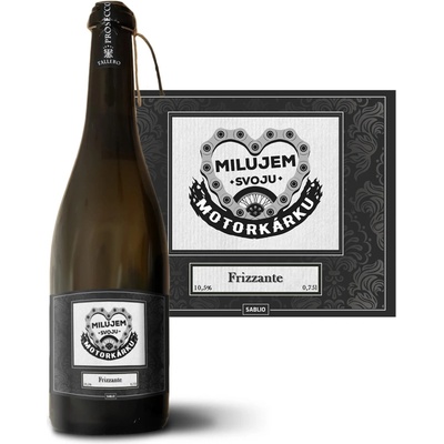 Sablio Milujem svoju motorkárku Prosecco biele suché šumivé víno 10,5 % 0,75 l (holá fľaša)