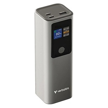 Verbatim 32269 преносим зарядно устройство с дисплей, Charge 'n' Go, 32269, 27000mAh, сив (32269)