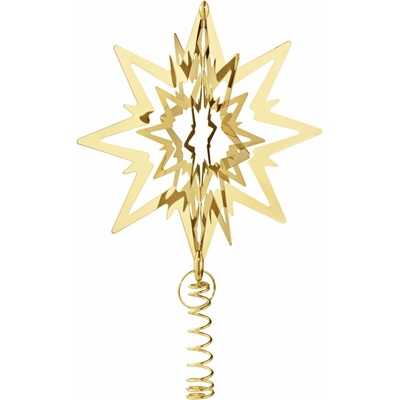 Georg Jensen Pozlátená vianočná ozdoba / špica na stromček Star Small