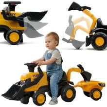 Falk Traktor JCB s valníkem a zadní lžící