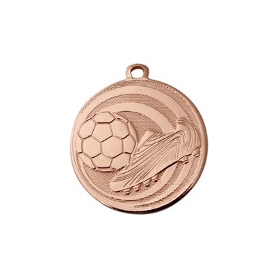 Medaile fotbal míč a kopačka průměr 45 mm Bronzová