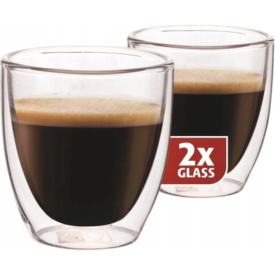 Maxxo Sklenice na kávu 2 x 80 ml