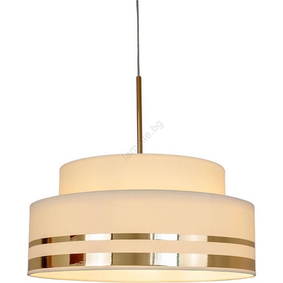 HEXE Пендел TAMI 1xE27/60W/230V Ø 40 см бежов/златист (HX0272)