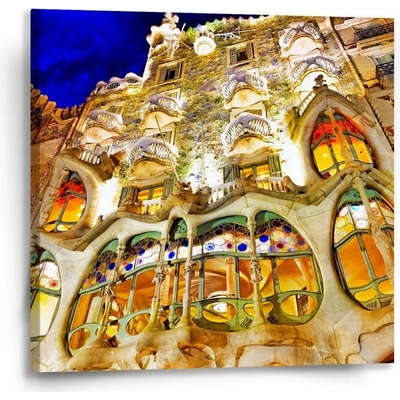 Sablio Obraz Barcelona Gaudi Casa Batllo 1 - 50x50 cm