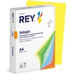 REY Копирна хартия, цветна, A3, 80 г, REY "Adagio", интензивно жълта RYADA080X516/571 ЖЪЛТА (RYADA080X516/571 YELLOW)