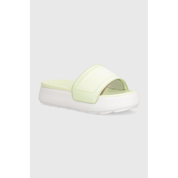 PUMA Чехли Puma Karmen Slide в зелено с платформа 389073 (389073)