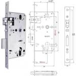 TTLock Брава 'антипаник' за метални и дървени врати с език 5085 asd sw 85/50 (cnl025)