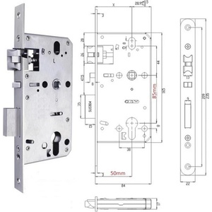 TTLock Брава 'антипаник' за метални и дървени врати с език 5085 asd sw 85/50 (cnl025)