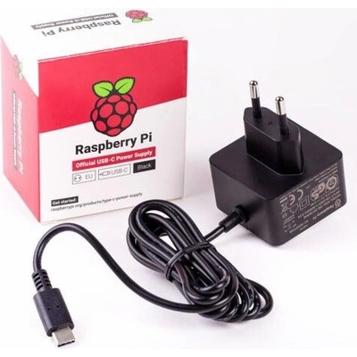 Raspberry Pi® RB-NETZTEIL4-B zásuvkový napájecí adaptér, stálé napětí Vhodné pro (vývojové sady): Raspberry Pi Výstupní proud (max.) 3000 mA 1 x USB-C® zástrčka – Zboží Živě