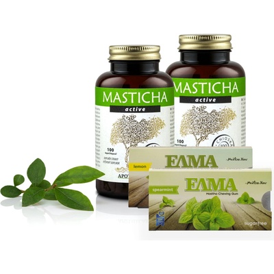APOTHECARY Masticha Active 200 kapslí + žvýkačky