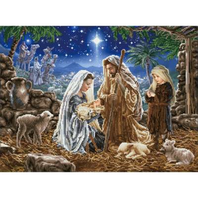 Diamond dotz Диамантен гоблен " Нека Го обожаваме"