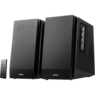 Edifier Тонколони Edifier R1700BT BL 2.0, 66W RMS, Bluetooth V5.1, RCA, DSP, DRC, Дистанционно управление, Дървен MDF дизайн, Черен (R1700BT-BL)