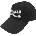 Janis Joplin White Logo Black UNI (JOPCAP01WB)