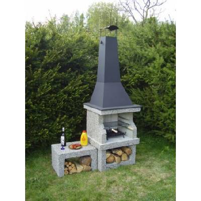Krb s grilem a udírnou M - barevný kamínek