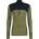 Devold Мъжко мериносово термобельо Devold Lauparen Merino 190 Zip Neck Merino base layer - Ink / Lichen / Black (015-1453-0511)