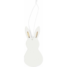 räder Závesná veľkonočná dekorácia White Rabbit / Gold Ears