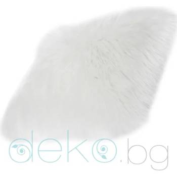 Image 1 of Декоративна възглавница Ovium с дълъг косъм бяла 40х40 см (222702760-040х040)