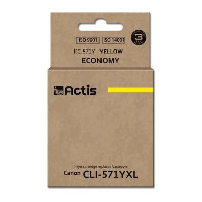 Actis Мастило Actis KC-571Y (заместител за Canon CLI-571Y, стандартно, 12 ml, жълто) (KC-571Y)