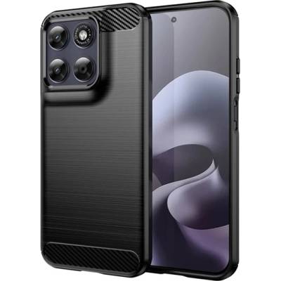 Gigapack Motorola Moto G77 5G GIGAPACK Силиконов калъф за телефон, удароустойчив, с карбонов мотив, ЧЕРЕН GP-189547 (GP-189547)