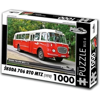 Retro-auta Škoda 706 RTO MTZ 1970 1000 dílků