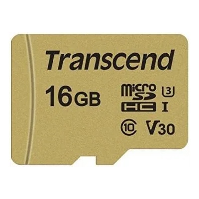Transcend microSDHC 16GB C10/UHS-I/U3 TS16GUSD500S