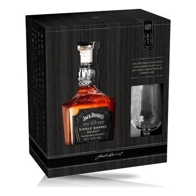 Jack Daniel's Single Barrel 45% 0,7 l (dárkové balení 1 sklenice)