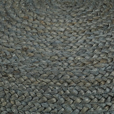 VidaXL Ručně vyrobený sedací puf olivově zelený 45 x 30 cm juta