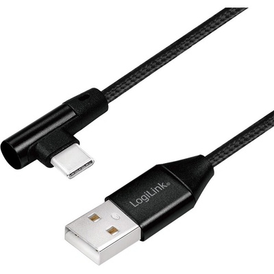 Logilink CU0137 USB 2.0 USB-A male - USB-C (90° angled) male, 0.3m
