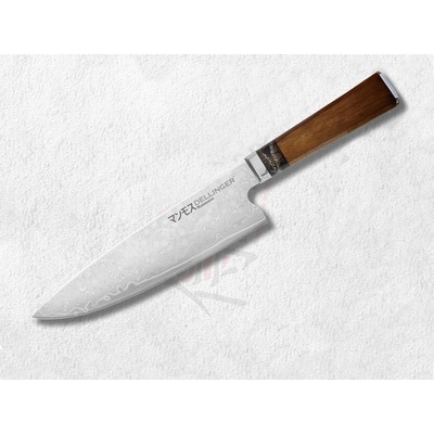 Dellinger Manmosu Professional Damascus nôž šéfkucháre Chef 23 cm