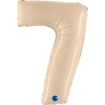 Grabo Fóliový balónek 102 cm číslo 7, tři barvy Oranžová