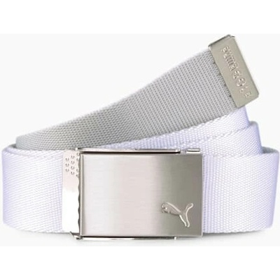Puma pásek Reversible bílo šedý